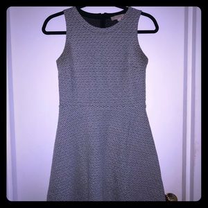 LOFT B/W pattern work dress